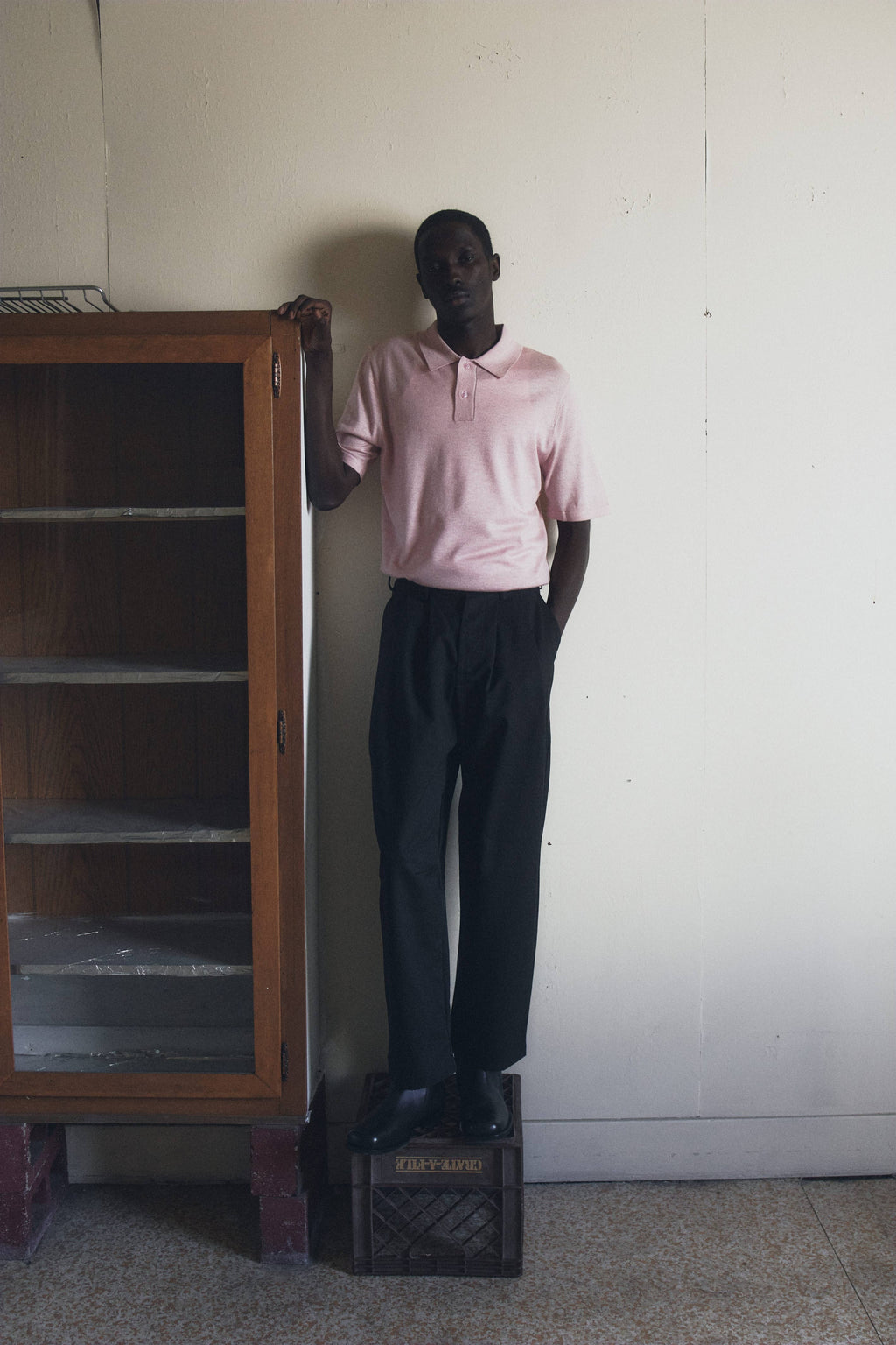 Common Market The George Top | Short Sleeve Knit Polo - Pink — view 3 of 6