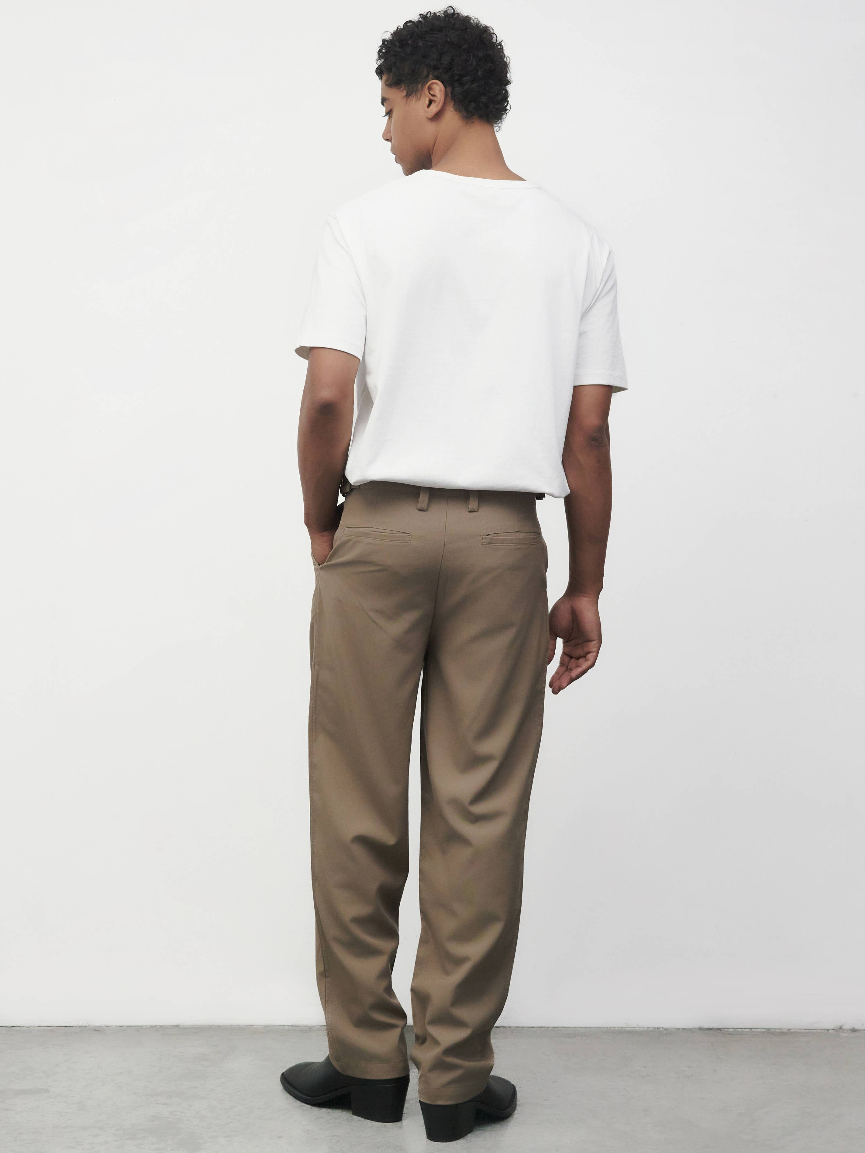 Common Market The William Pants | Adjustable Waist Belt Trousers - Mocha — view 2 of 19