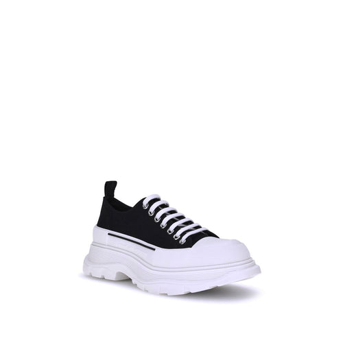 Alexander McQueen Black Canvas Chunky Sneakers