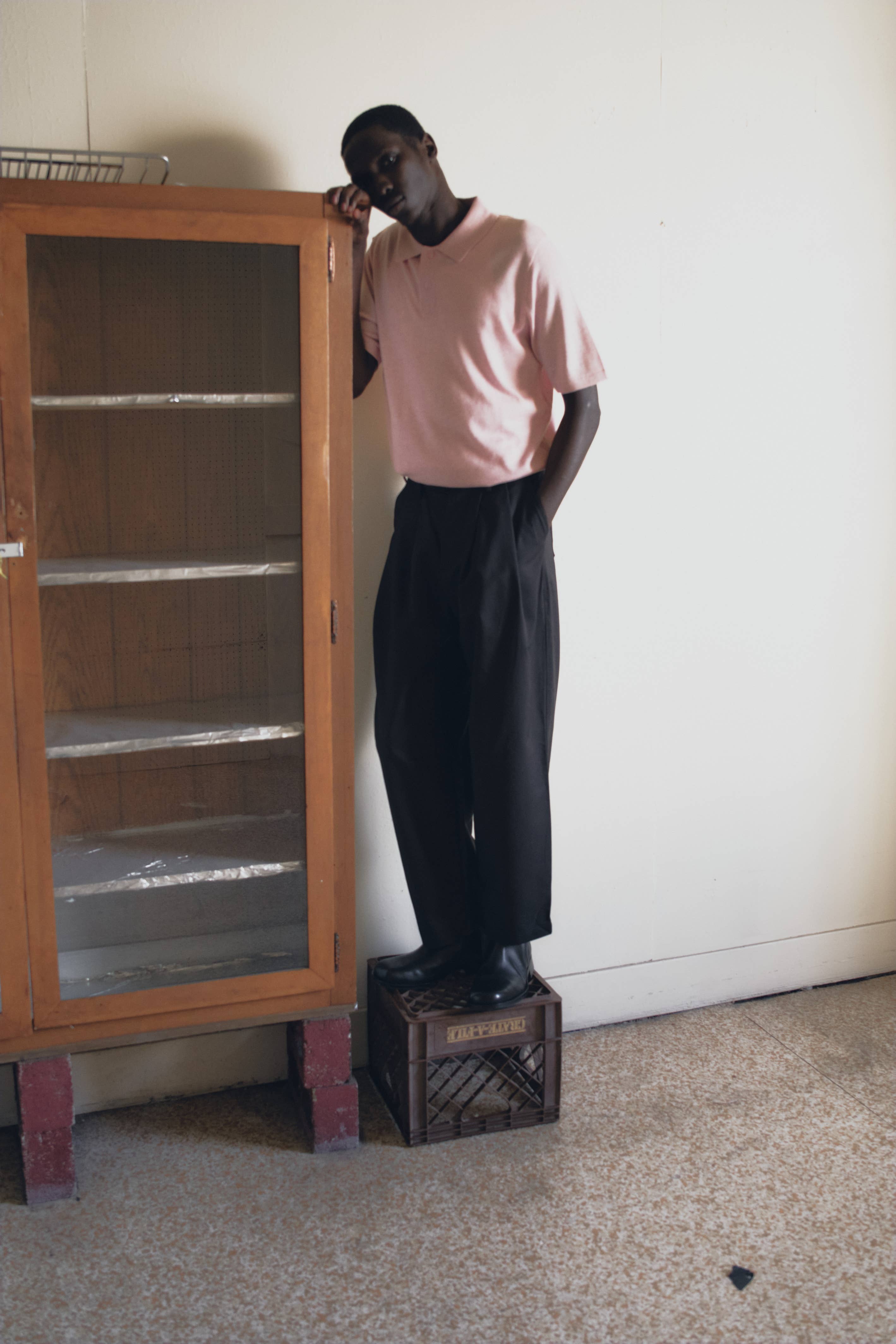 Common Market The George Top | Short Sleeve Knit Polo - Pink — view 5 of 6