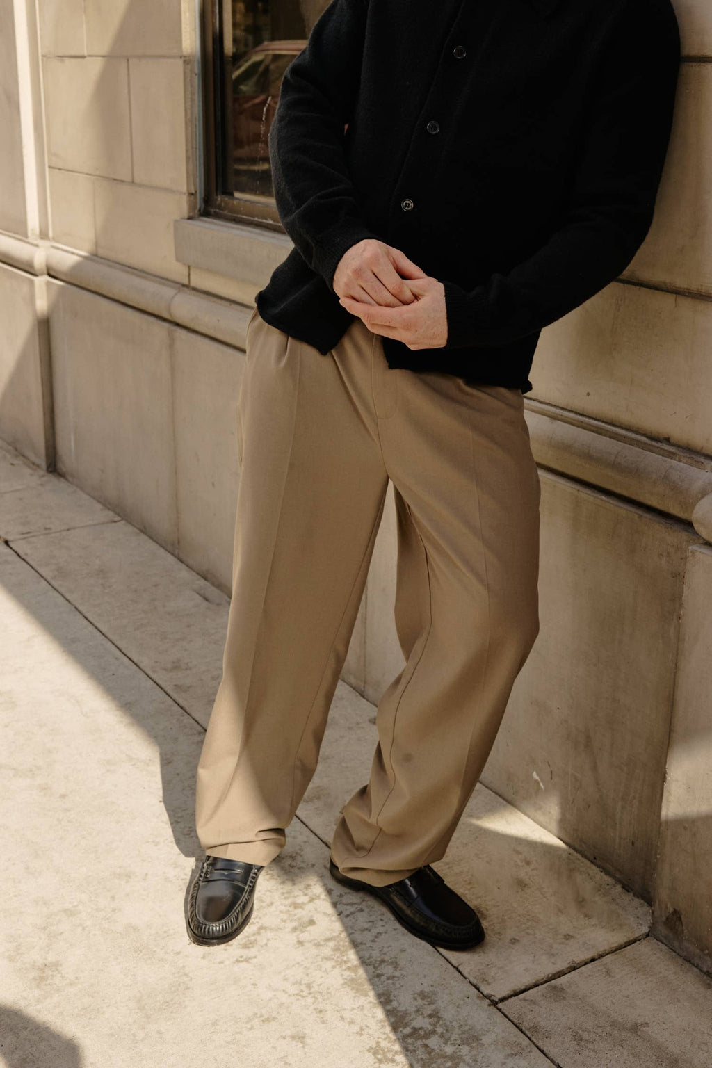 Common Market The William Pants | Adjustable Waist Belt Trousers - Mocha — view 6 of 19