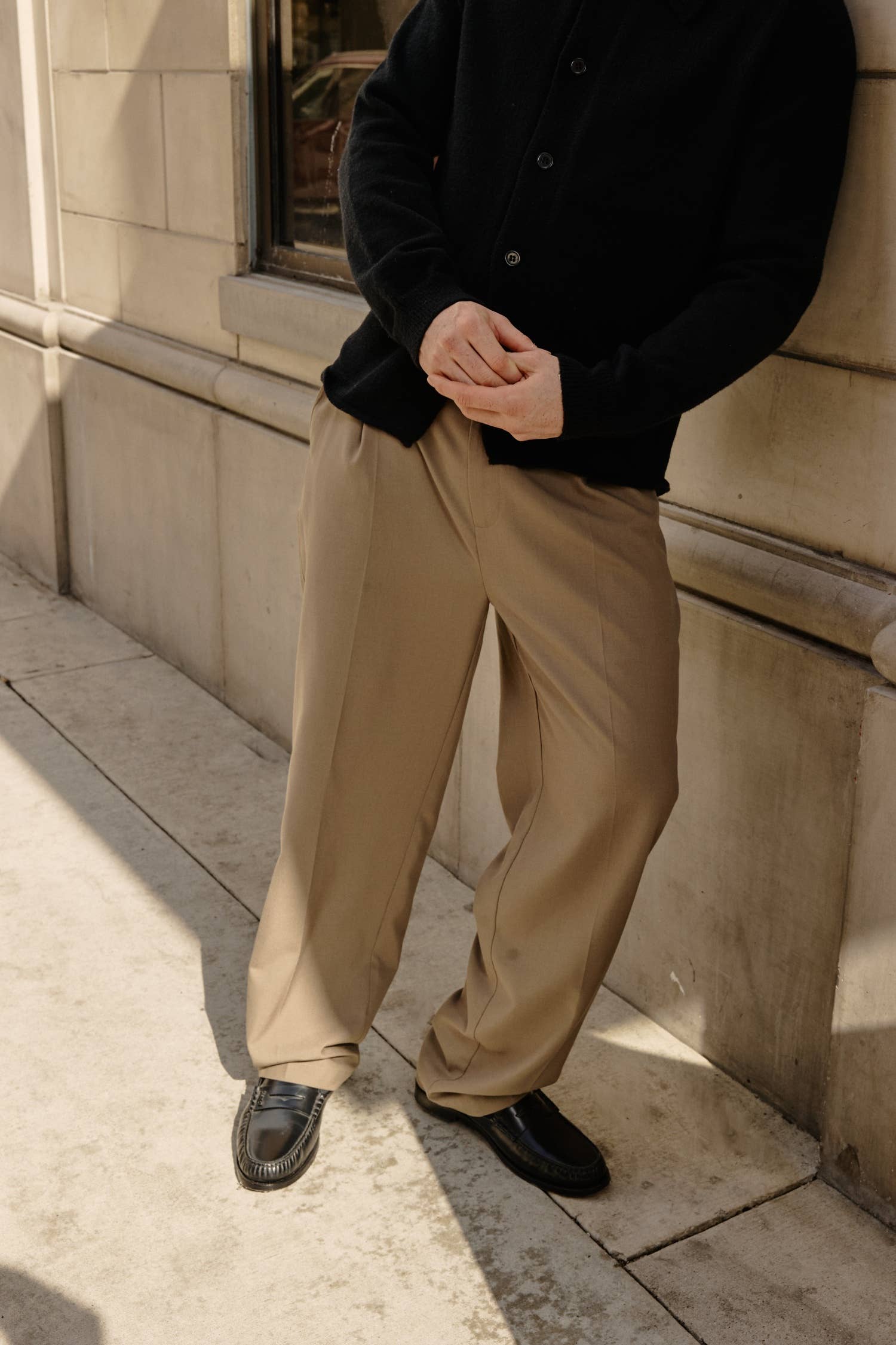 Common Market The William Pants | Adjustable Waist Belt Trousers - Mocha — view 6 of 19