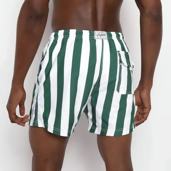 Palmees Green Stripes Swim Short - Green — Palmees — view 4 of 5