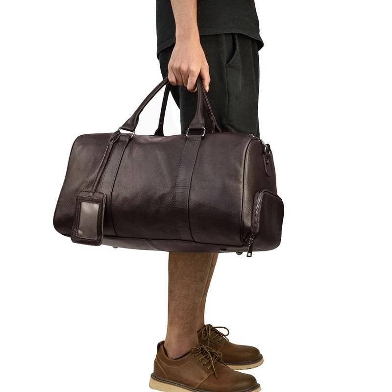Steel Horse Leather Endre Weekender Leather Duffle — Steel Horse Leather