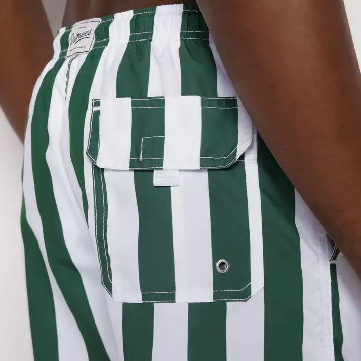 Palmees Green Stripes Swim Short - Green — Palmees — view 5 of 5