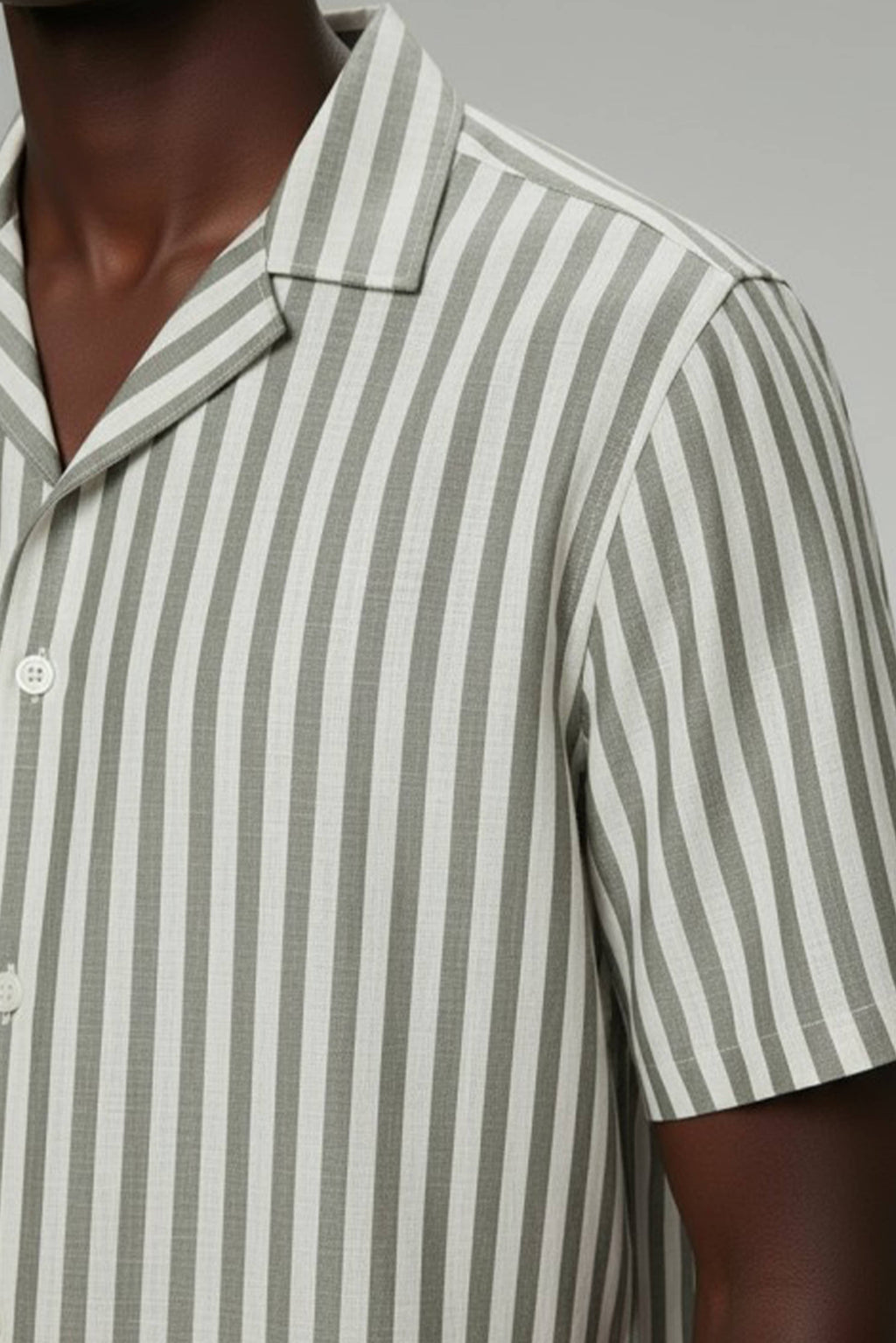 Hawk's Bay Camp Collar Shirt — Khaki