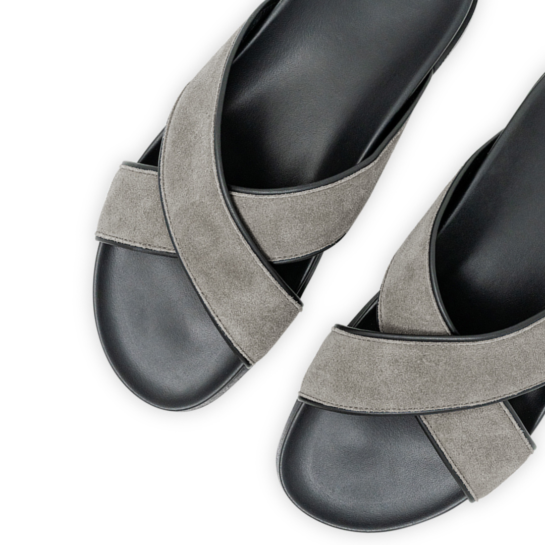 Grigio Amalfi Crossover Sandal