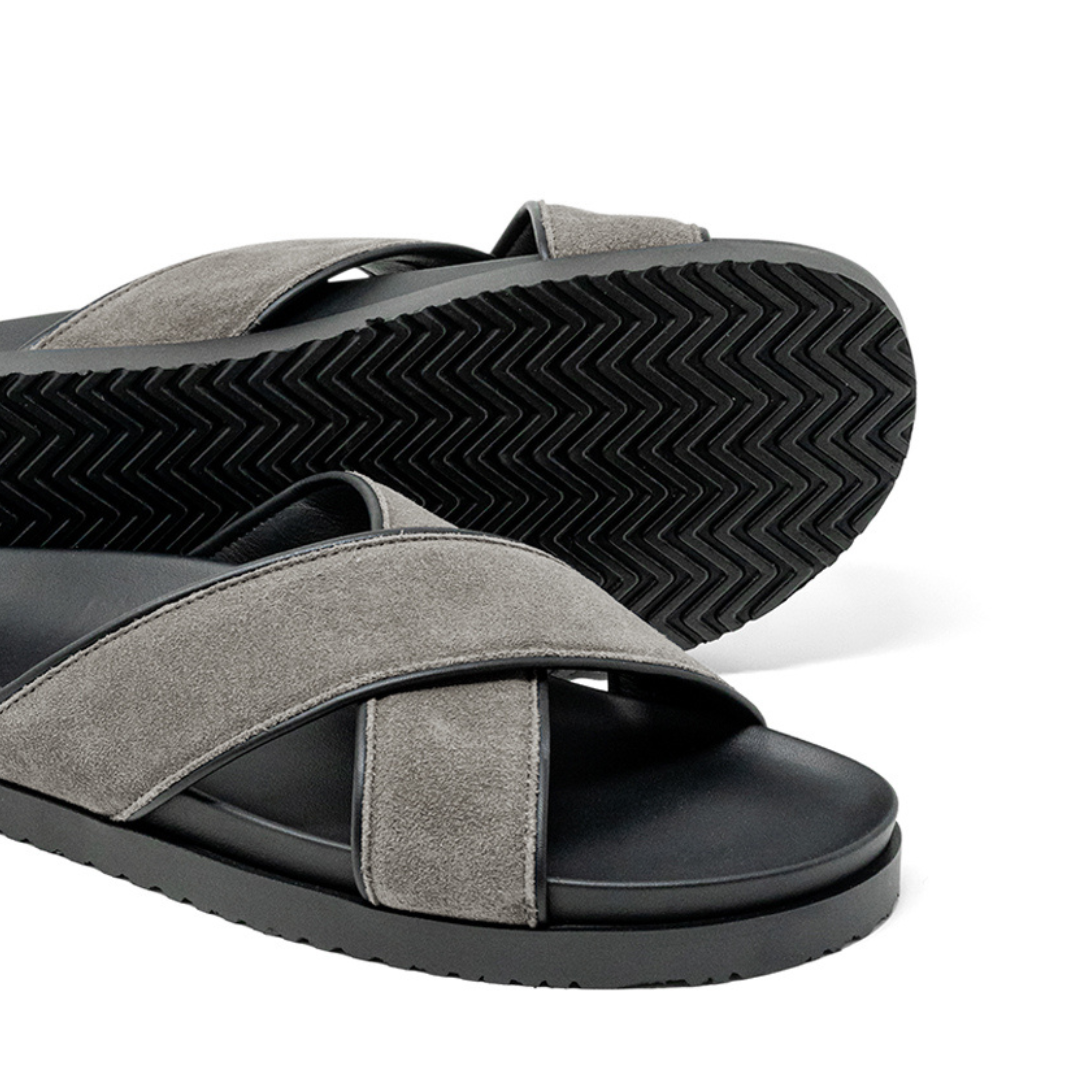 Grigio Amalfi Crossover Sandal