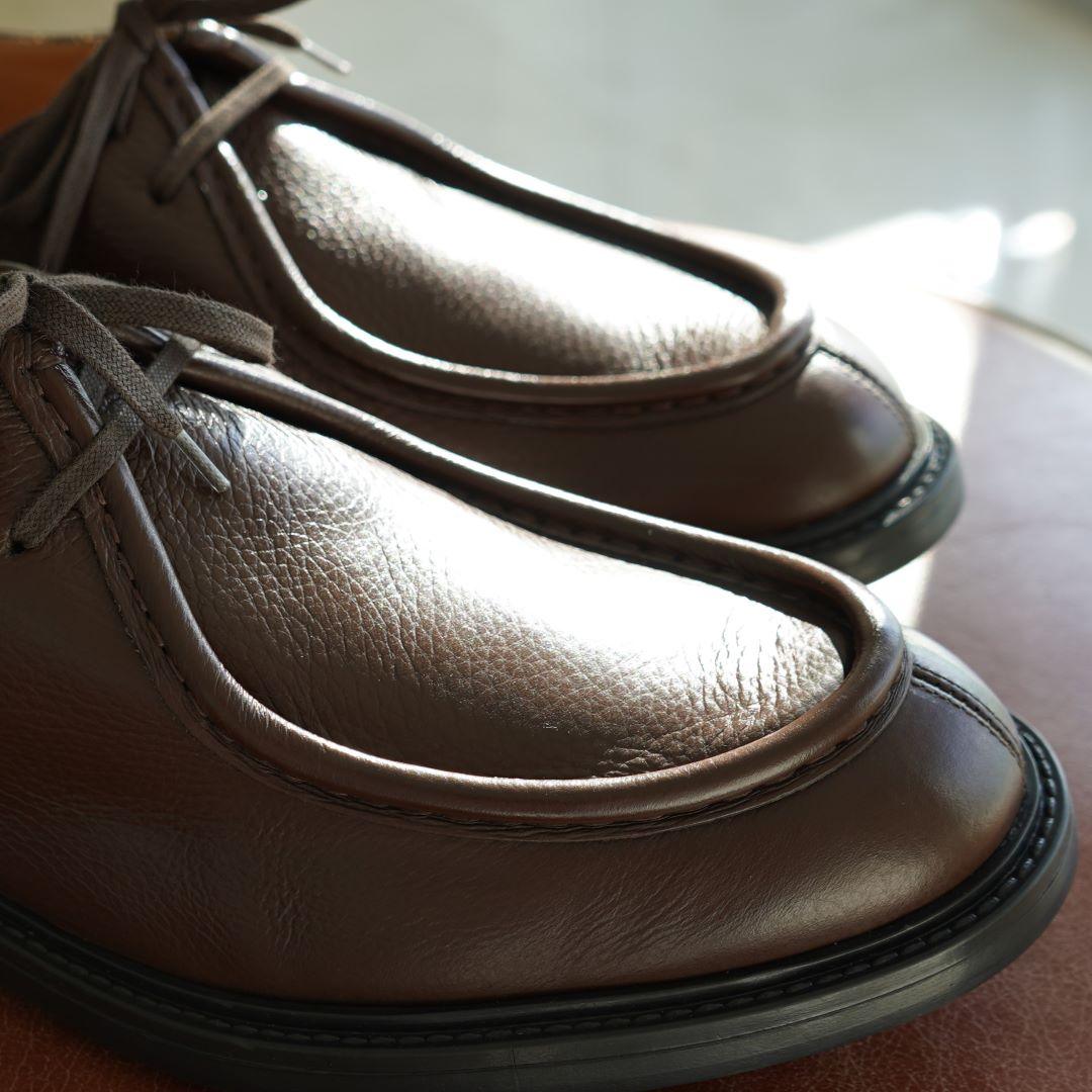 Del Toro Brown Pebbled Leather Tuscan Moc Boot