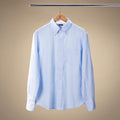 Button Down Shirt in Solid Light Blue — front product view