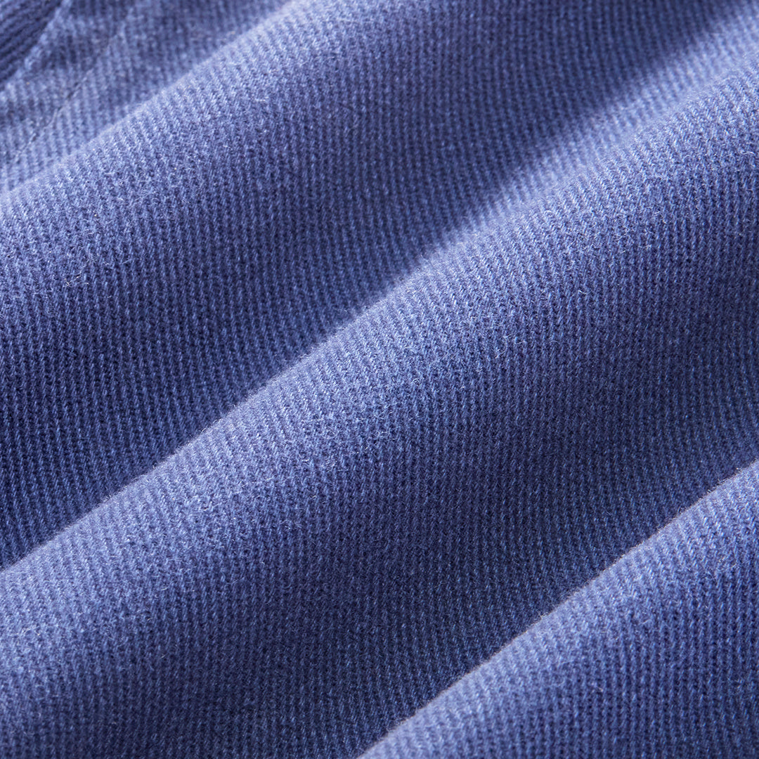 Loafer Jacket in Navy — fabric detail