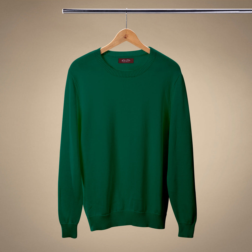 Classic Crewneck Sweater - Forest Green — Del Toro Shoes