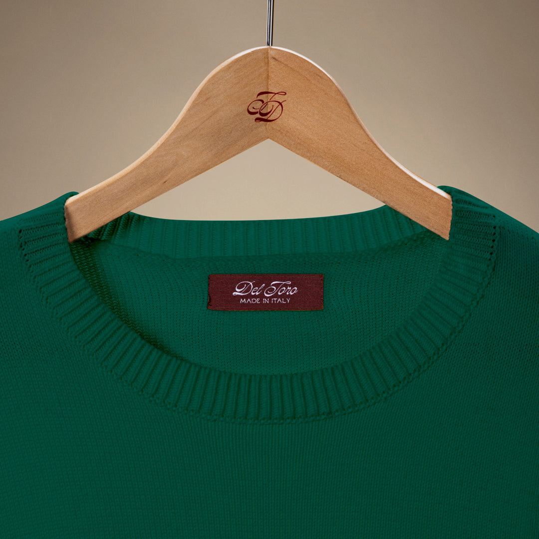 Classic Crewneck Sweater - Forest Green — Del Toro Shoes