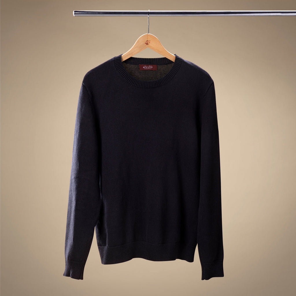 Classic Crewneck Sweater - Navy — Del Toro Shoes