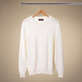Classic Crewneck Sweater in Vintage White — front product view