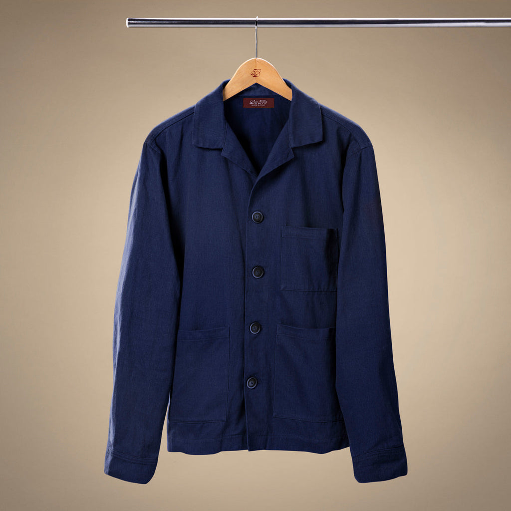 Loafer Jacket in Navy — hanger product view