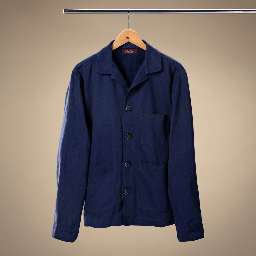 Loafer Jacket in Navy — hanger product view