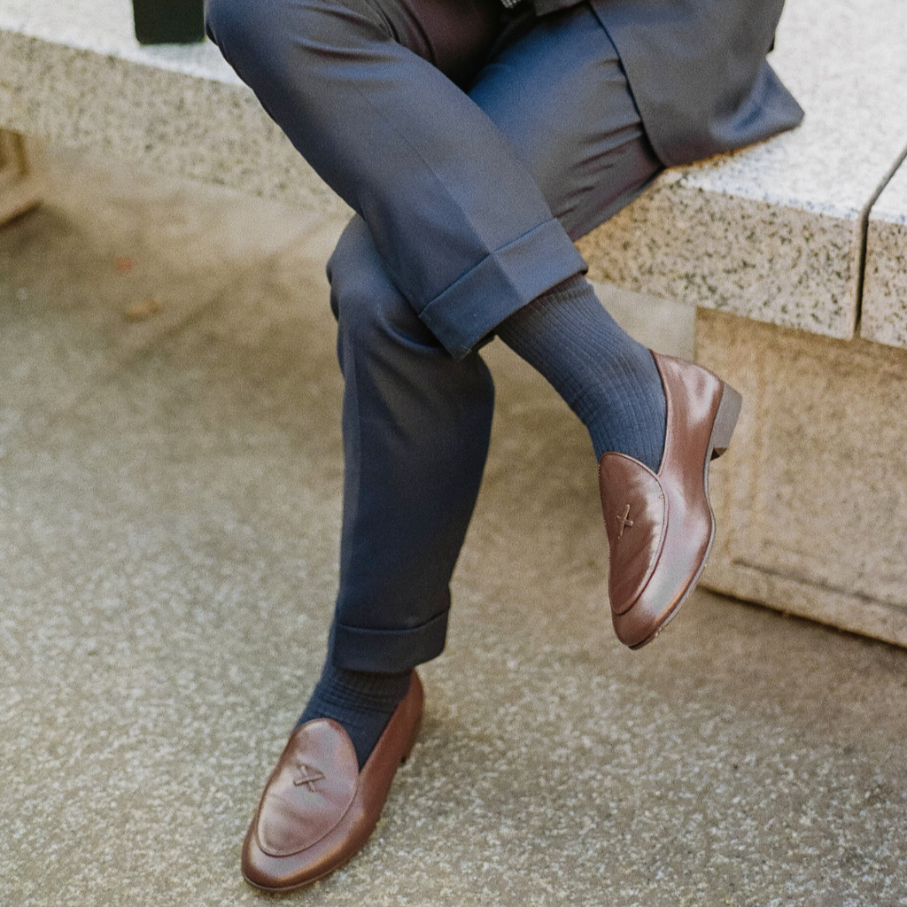 Brown Leather Milano Loafer — Del Toro Shoes