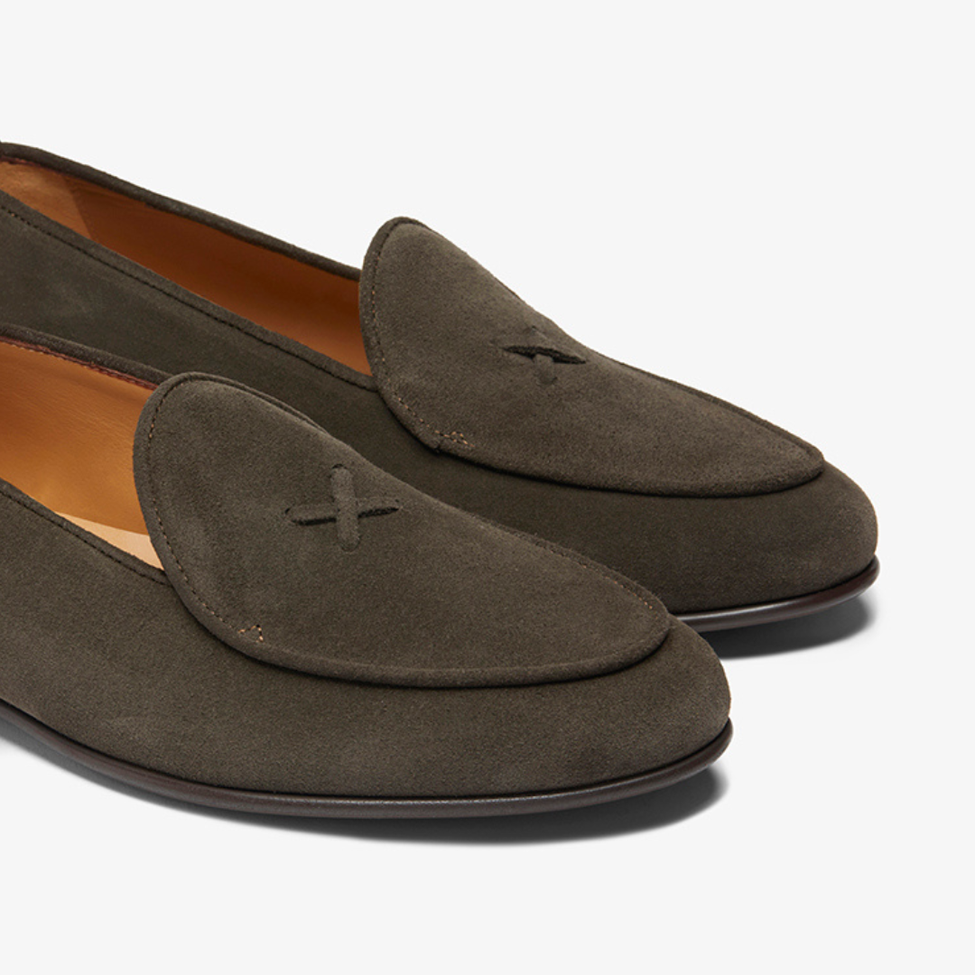 Chocolate Suede Milano Loafer — Del Toro Shoes