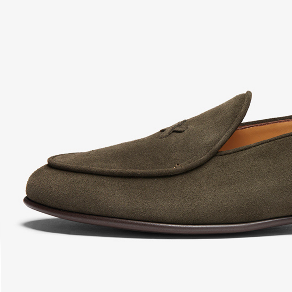 Chocolate Suede Milano Loafer — Del Toro Shoes