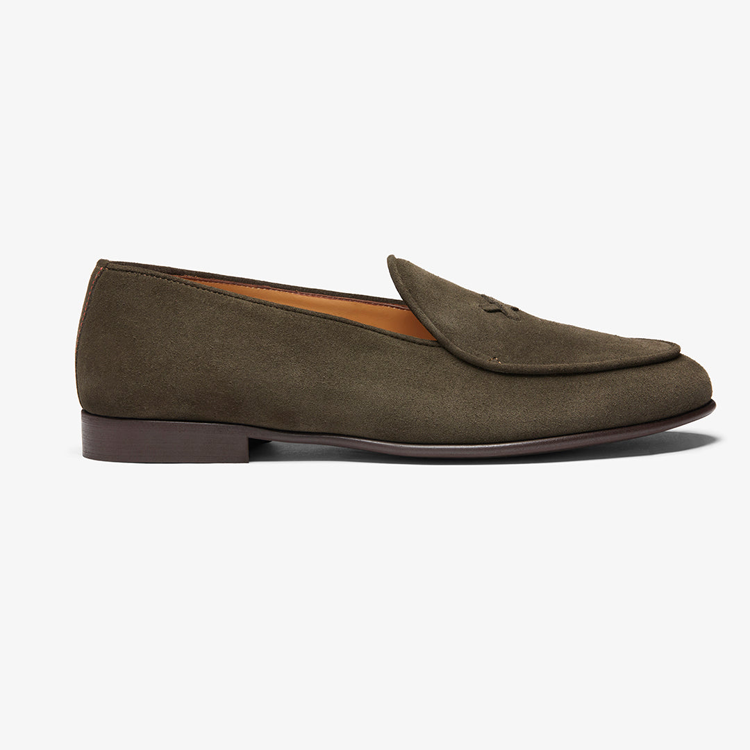 Chocolate Suede Milano Loafer — Del Toro Shoes
