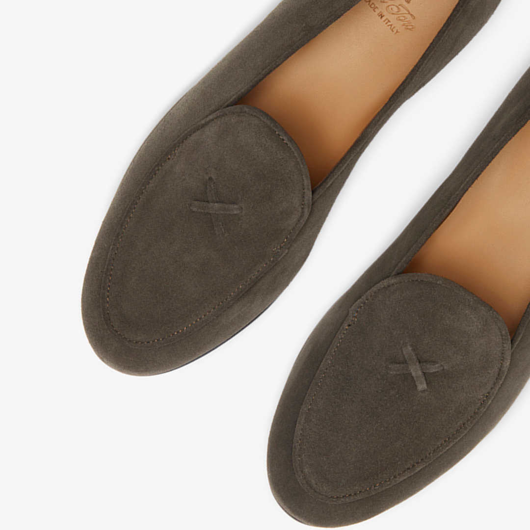 Del Toro Chocolate Suede Milano Loafer