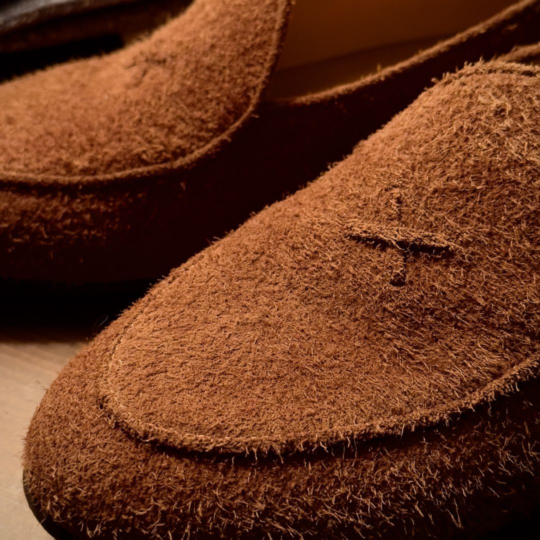 Teddy Textured Suede Milano Loafer — product view