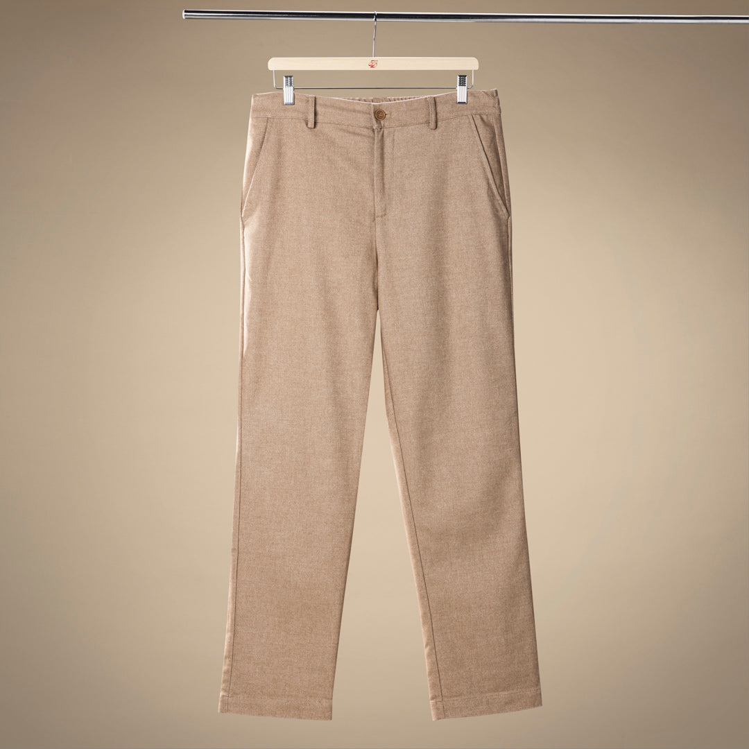 Prato Pant in Birdseye Beige — product view