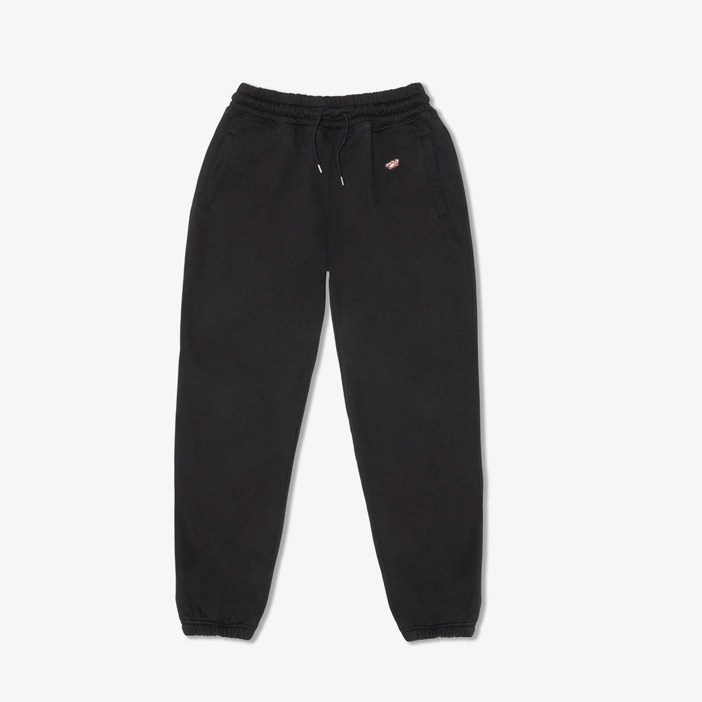 Retro Gym Sweatpants in Black — front product view