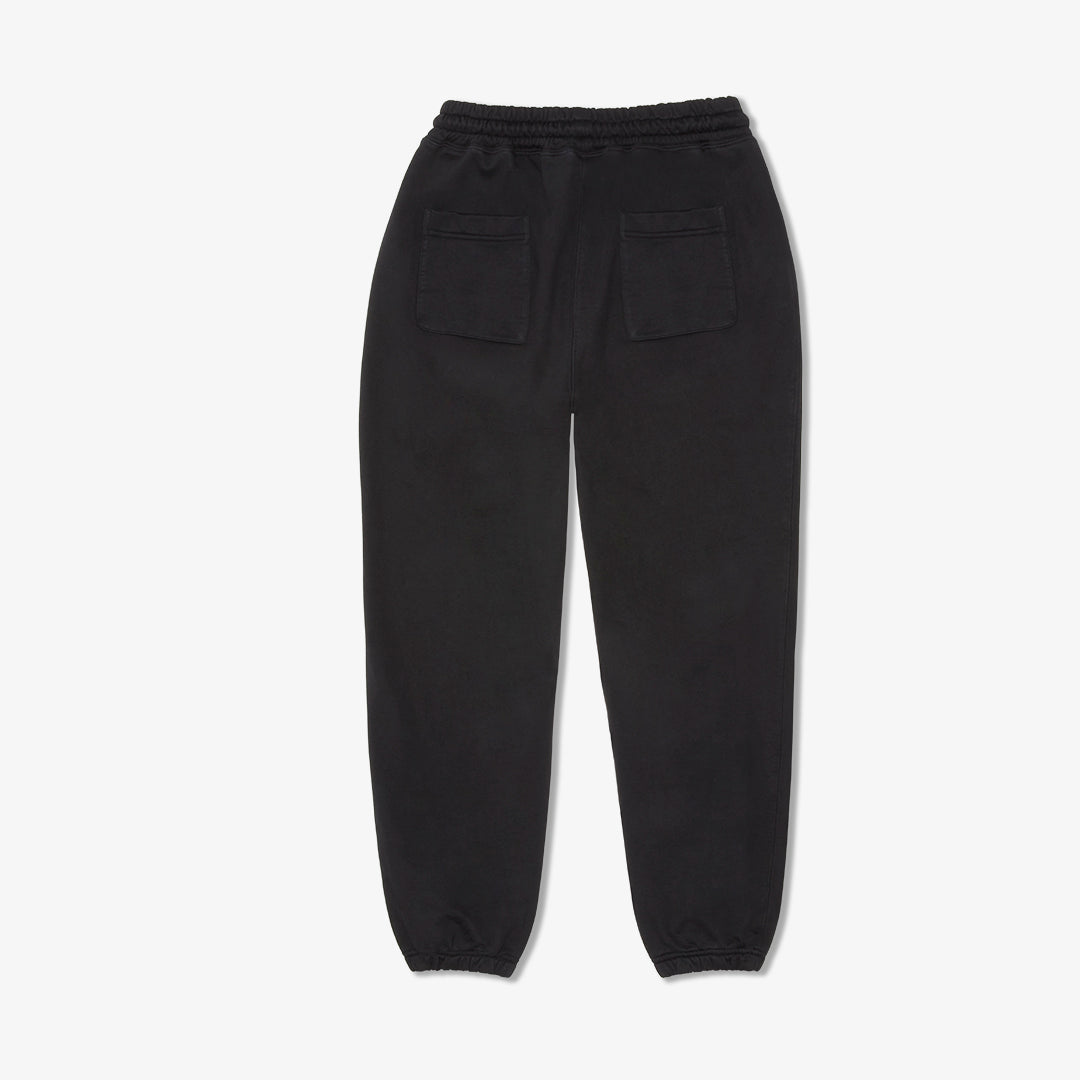 Retro Gym Sweatpants in Black — rear product view