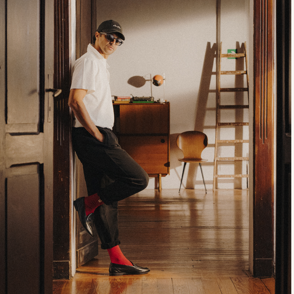 Retro Gym Sweatpants in Black — outfit styling