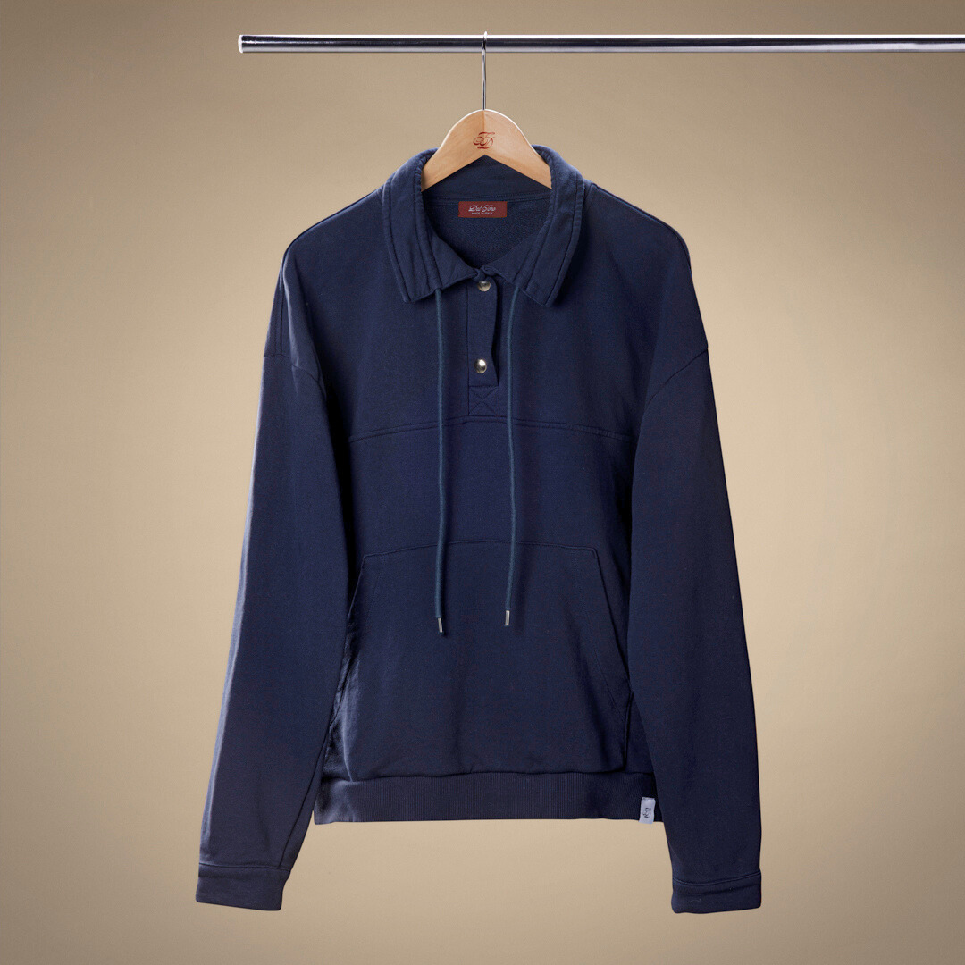 Sailor Sweatshirt in Navy — front product view