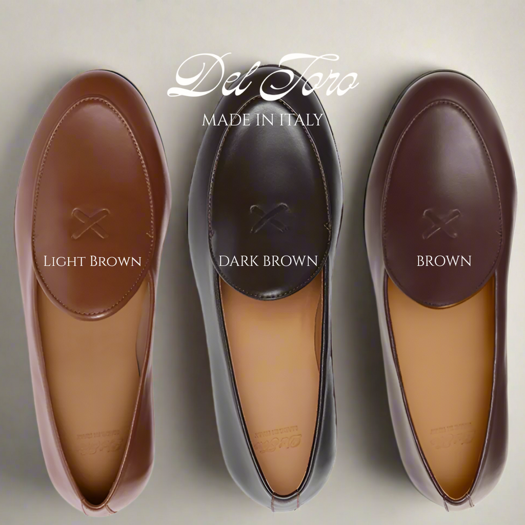 Brown Leather Milano Loafer — Del Toro Shoes