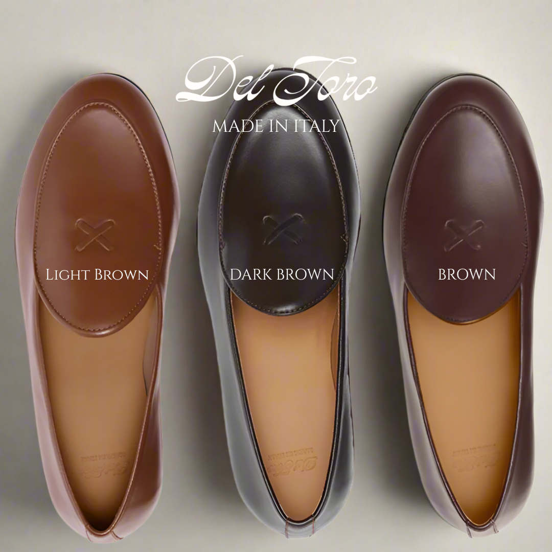 Brown Leather Milano Loafer — Del Toro Shoes