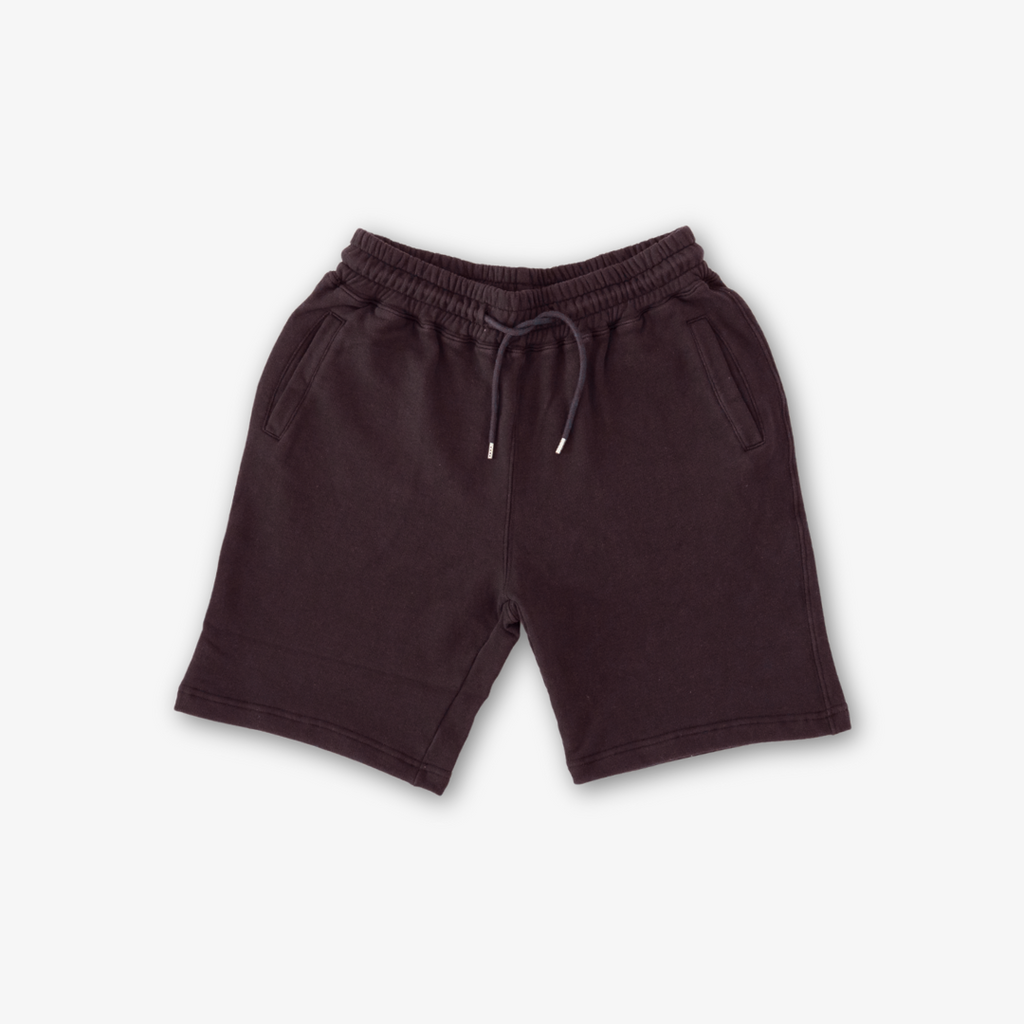 Retro Gym Sweatshorts in Black — front product view