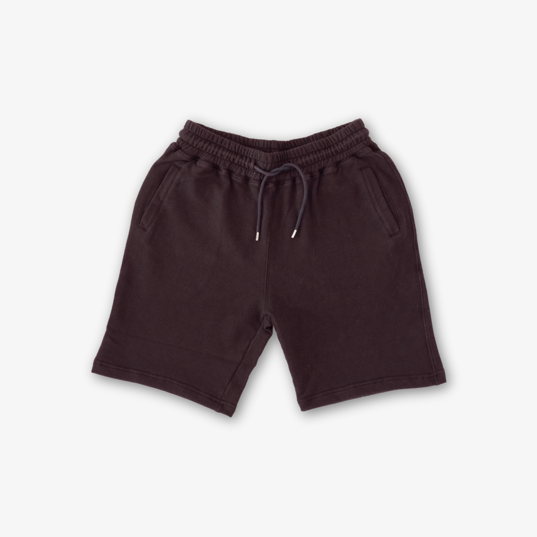 Retro Gym Sweatshorts in Black — front product view