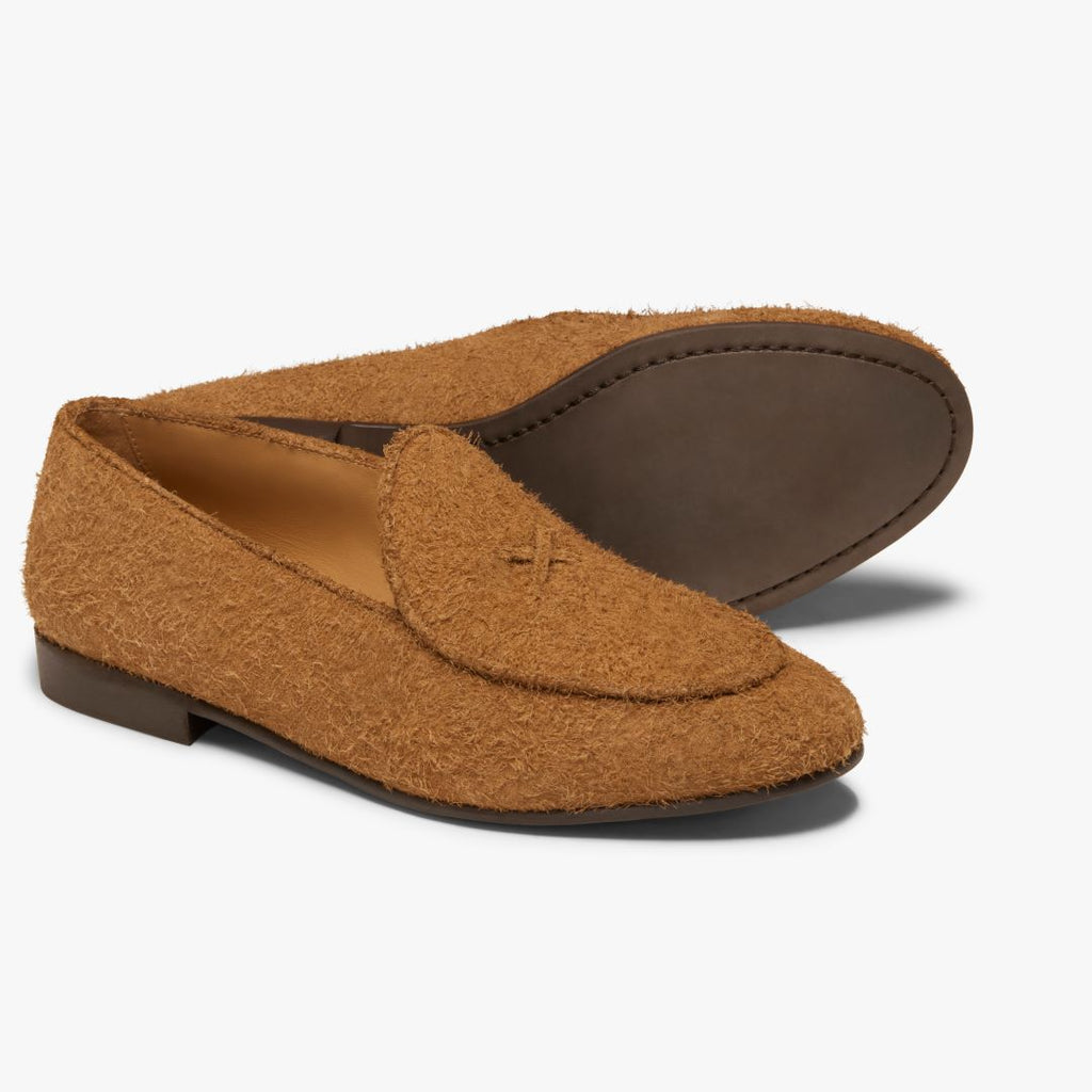 Del Toro Teddy Textured Suede Milano Loafer