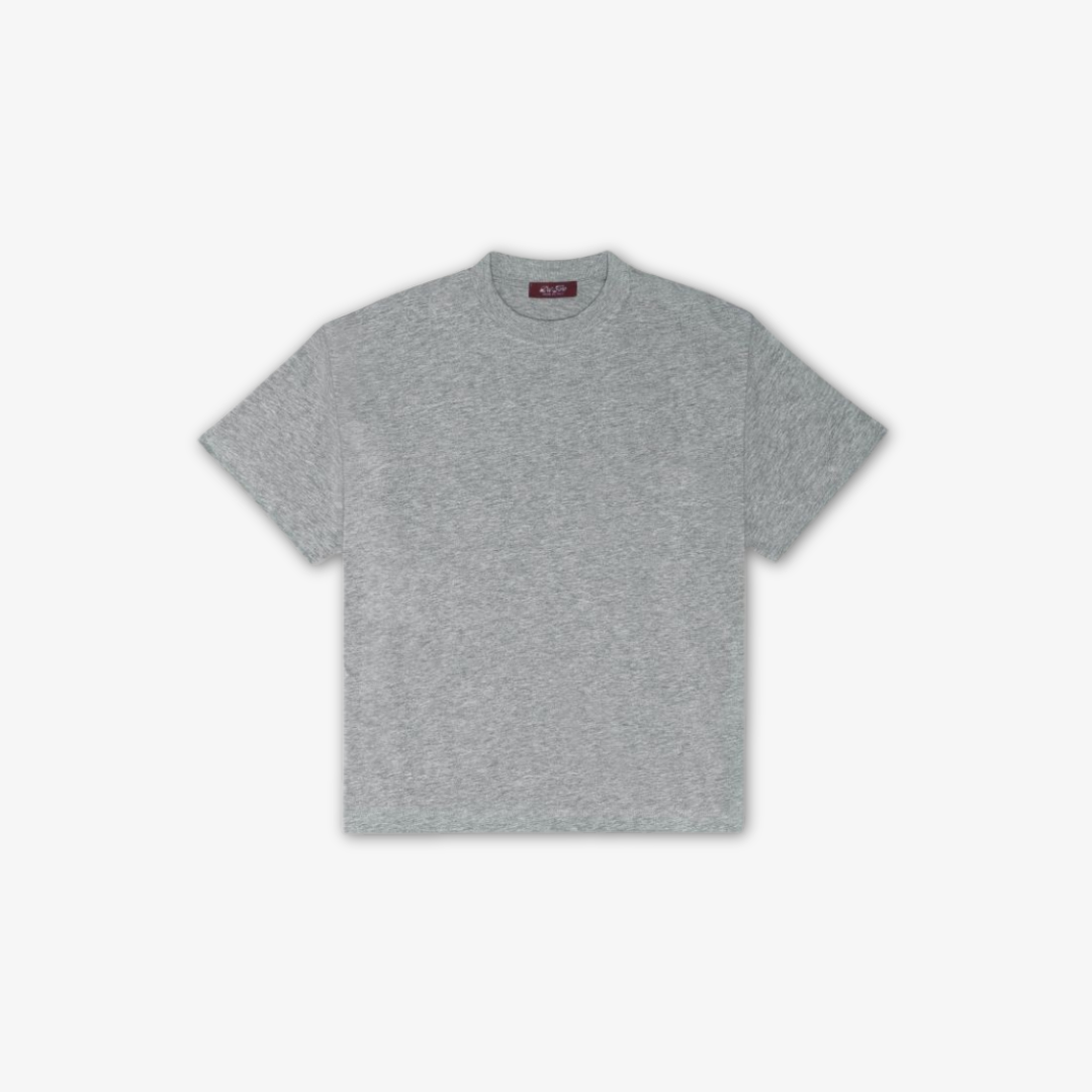 Del Toro Tonal Embroidered Tee - Heather Grey