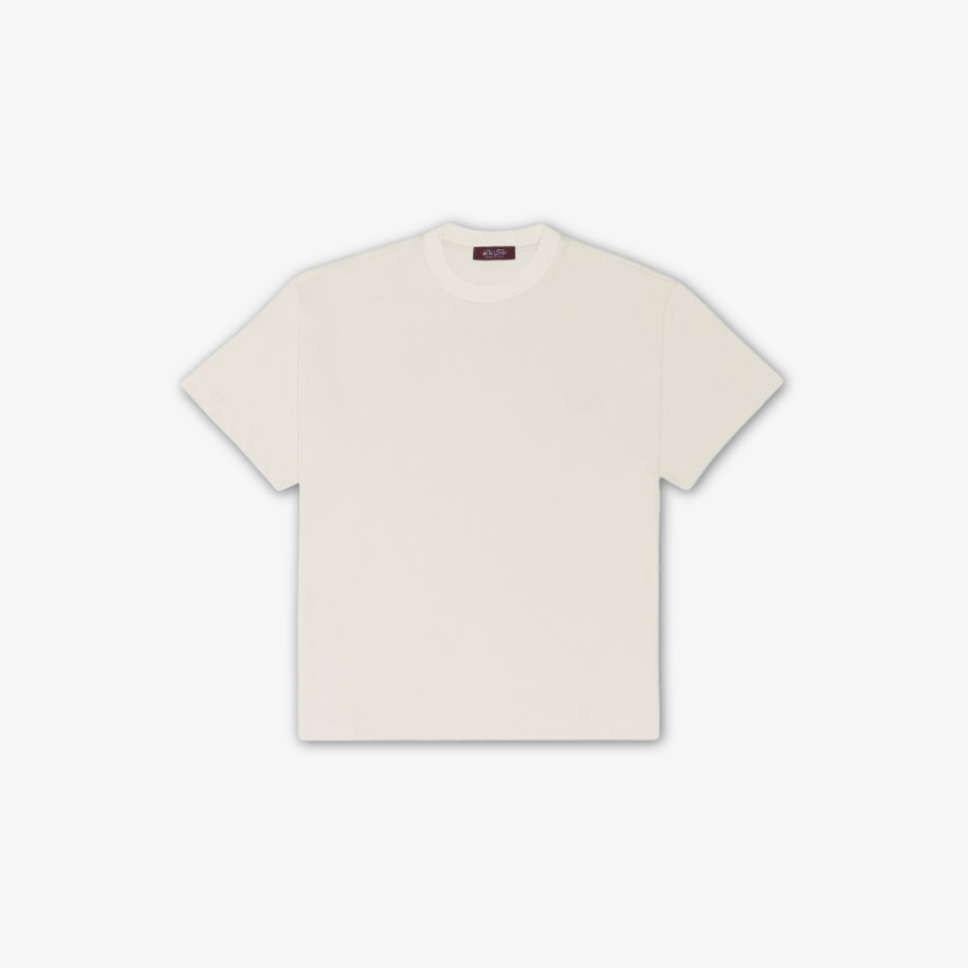 Del Toro Tonal Embroidered Tee - Vintage White