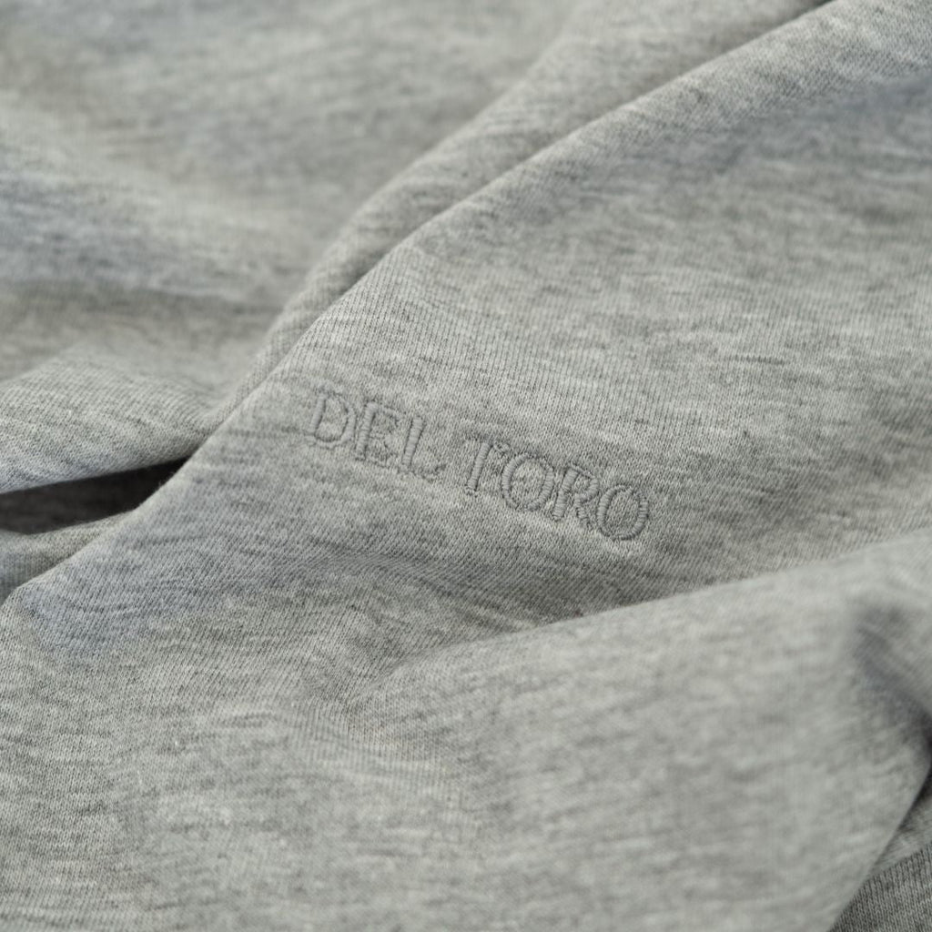 Del Toro Tonal Embroidered Tee - Heather Grey