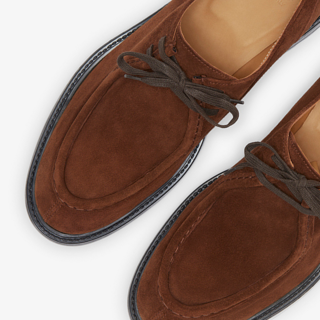 Chestnut Suede Tuscan Moc Boot — Del Toro Shoes