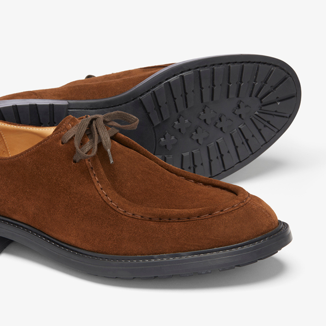 Del Toro Chestnut Suede Tuscan Moc Boot