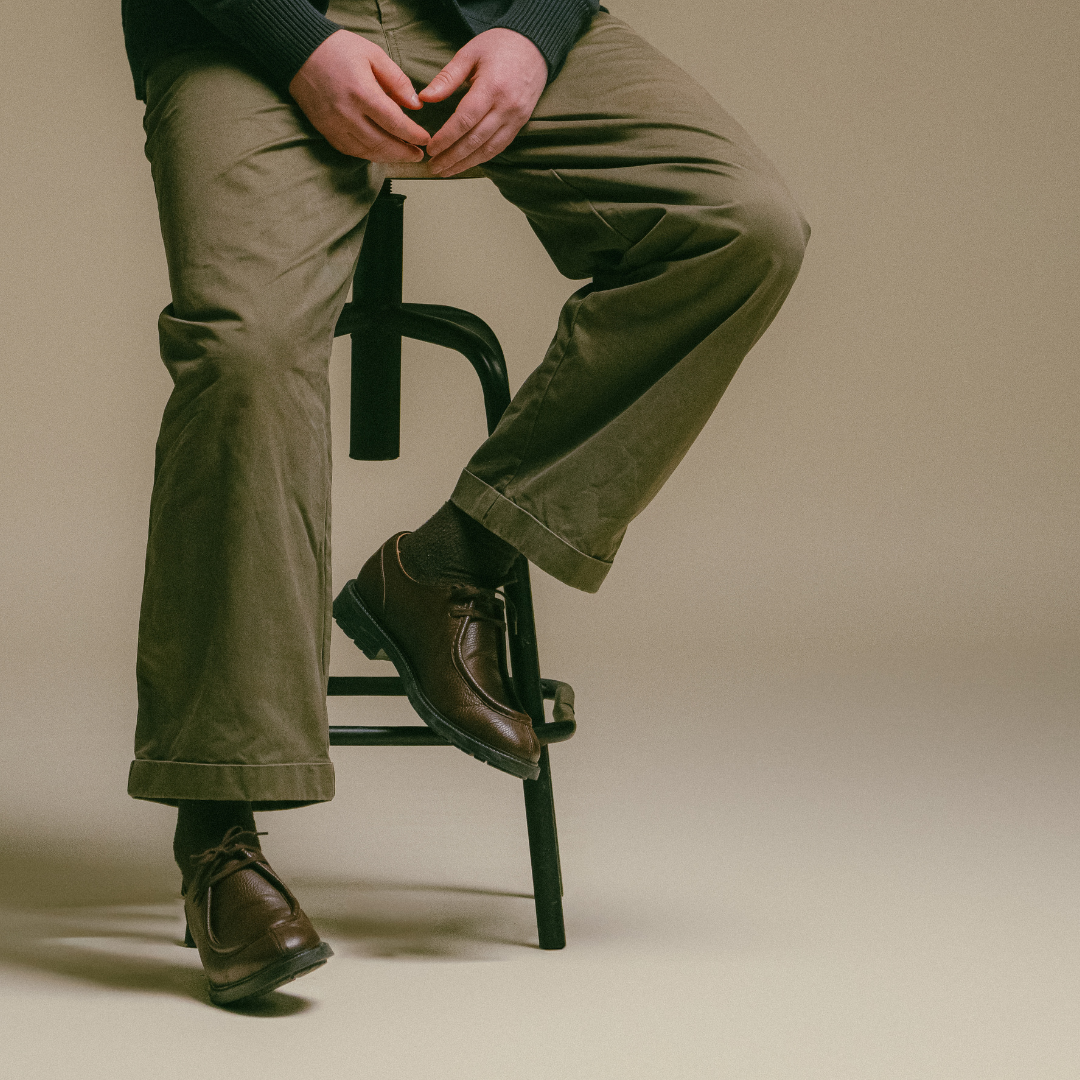 Brown Pebbled Leather Tuscan Moc Boot — Del Toro Shoes