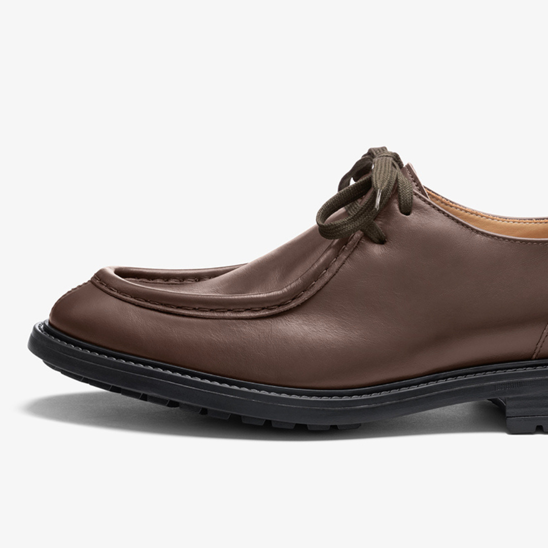 Del Toro Brown Leather Tuscan Moc Boot