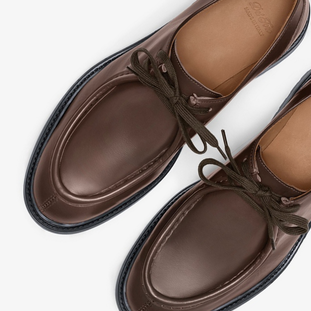 Brown Leather Tuscan Moc Boot — Del Toro Shoes