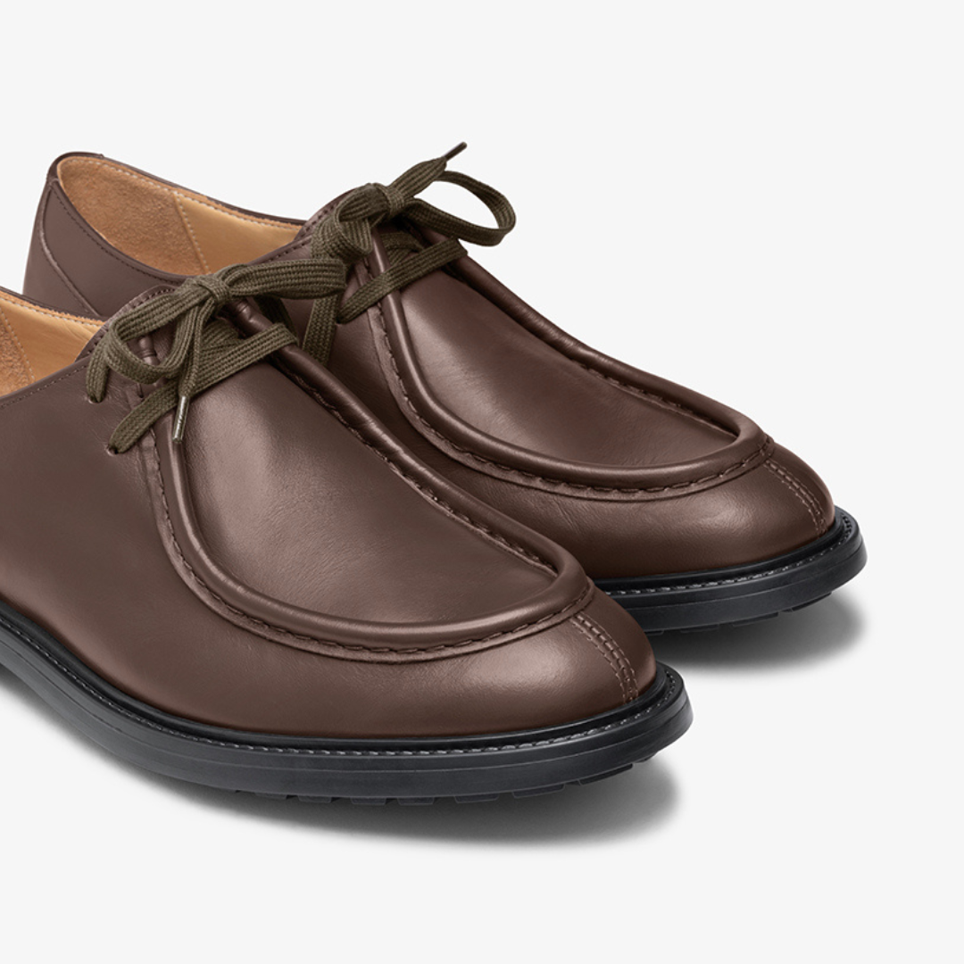 Brown Leather Tuscan Moc Boot — Del Toro Shoes