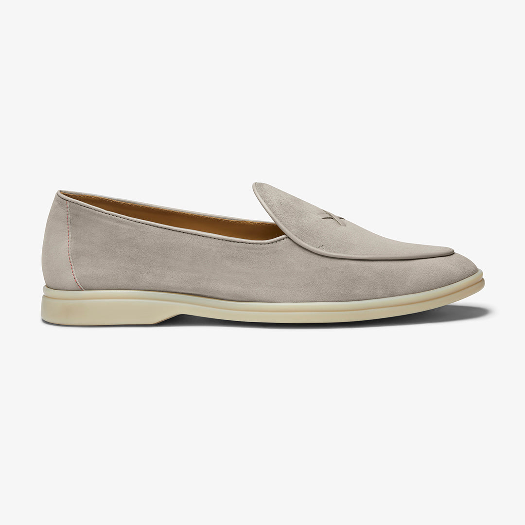 Grigio Suede Viaggio Loafer — product side view