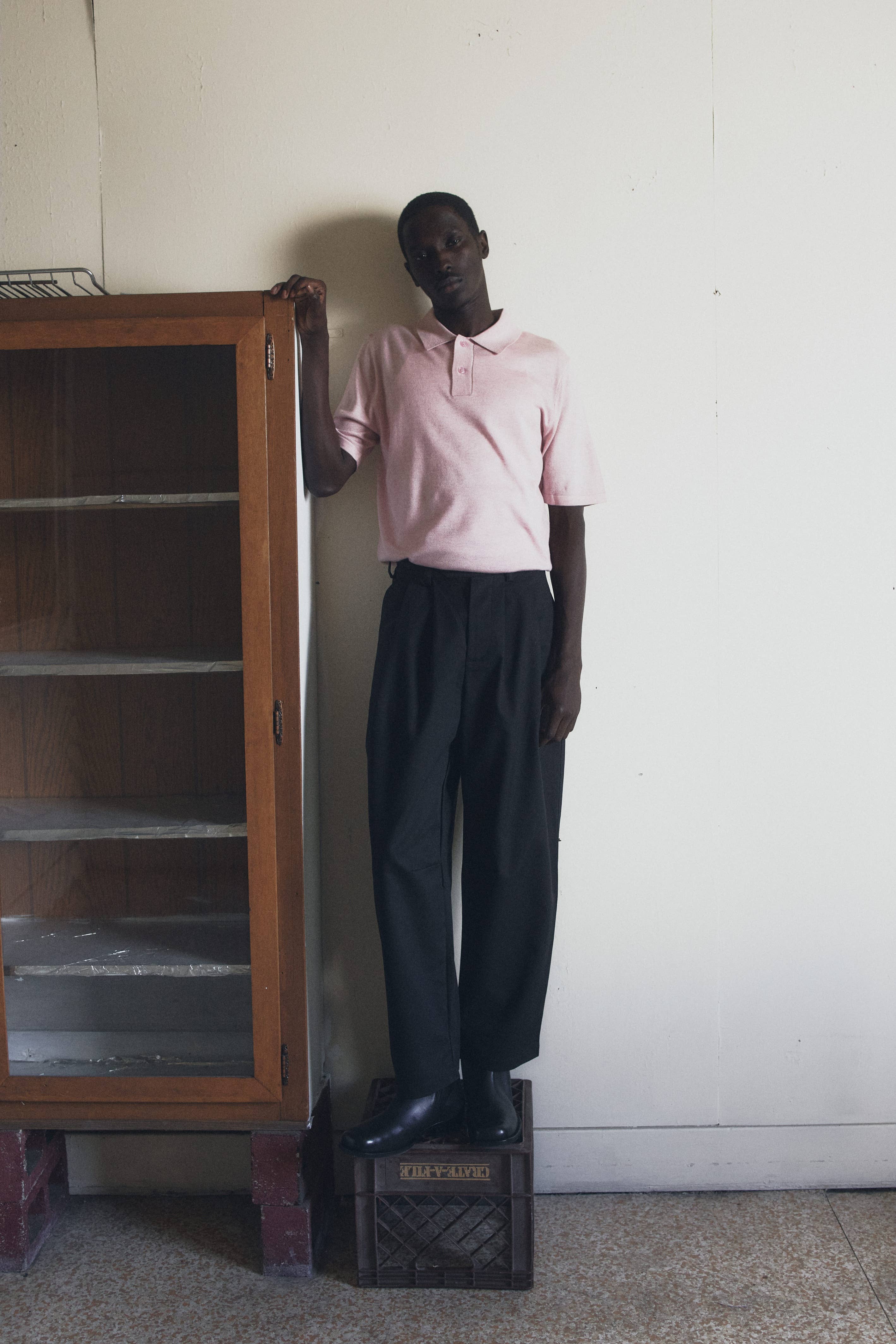Common Market The George Top | Short Sleeve Knit Polo - Pink — view 4 of 6