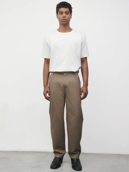 Common Market The William Pants | Adjustable Waist Belt Trousers - Mocha