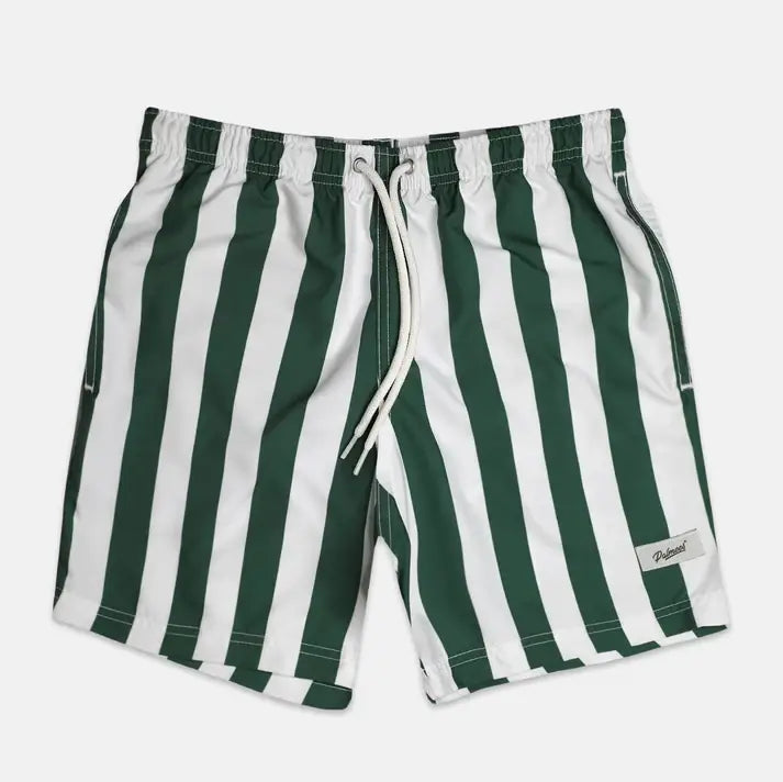 Palmees Green Stripes Swim Short - Green — Palmees